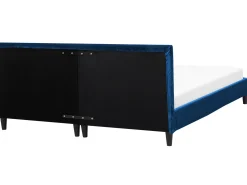 Seng Velour FITOU 180 x 200 cm Mørkeblå