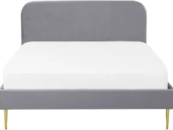 Seng Velour FLAYAT 180 x 200 cm Grå