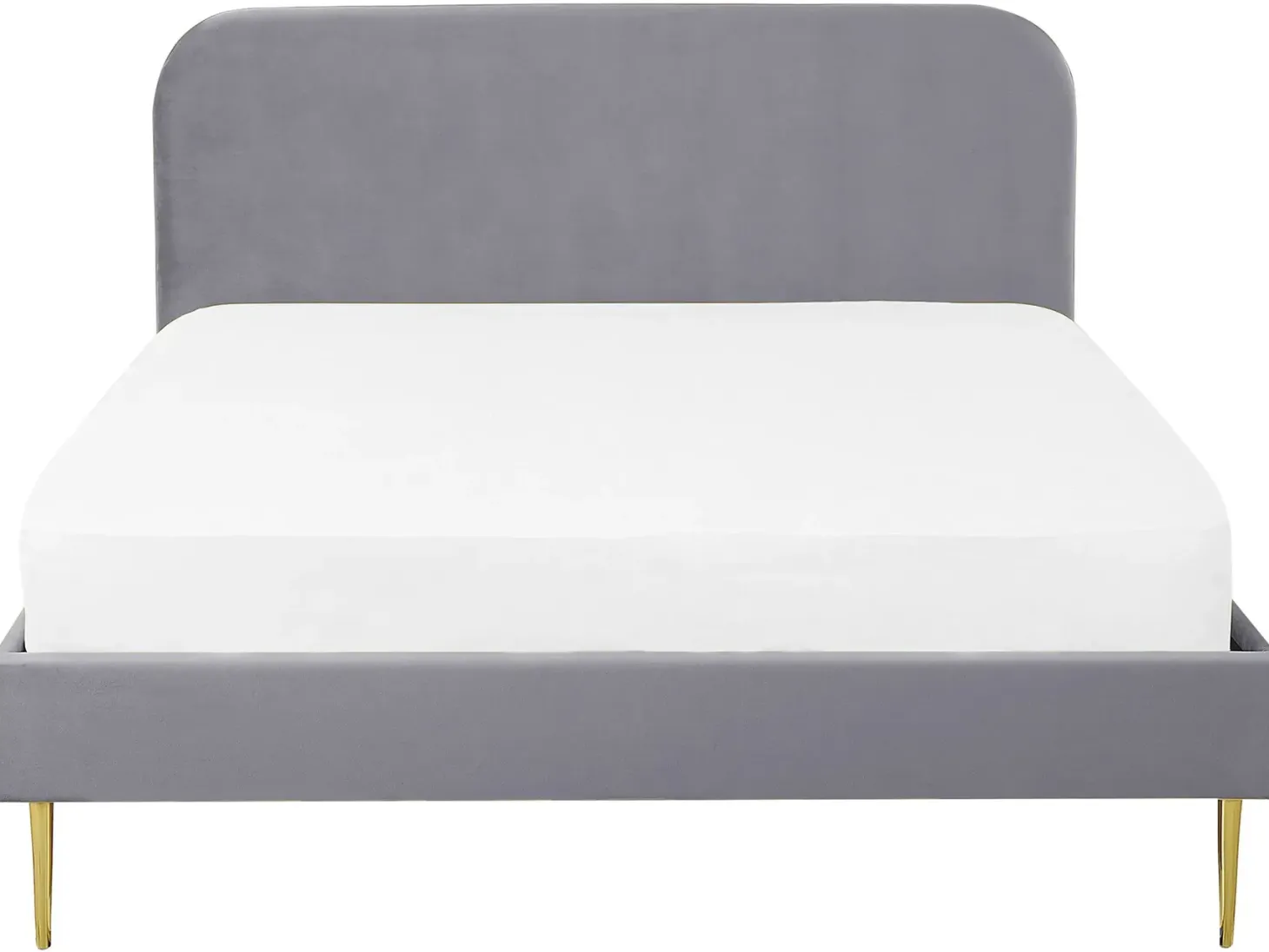 Seng Velour FLAYAT 180 x 200 cm Grå