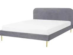 Seng Velour FLAYAT 180 x 200 cm Grå