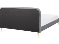 Seng Velour FLAYAT 180 x 200 cm Grå