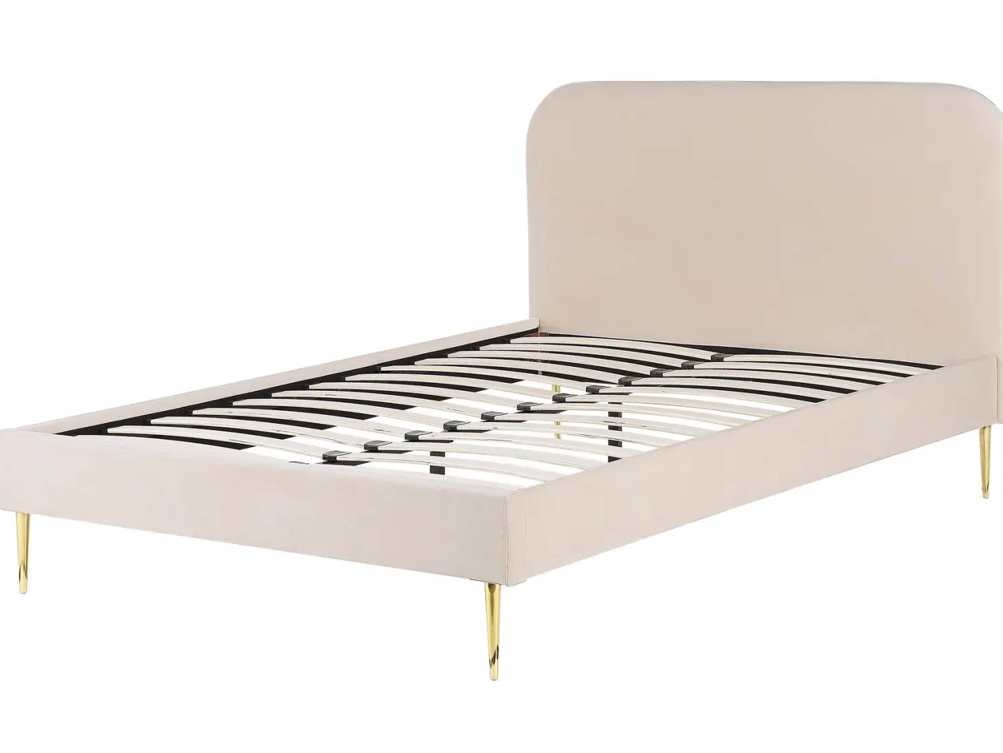 Seng Velour FLAYAT 160 x 200 cm Lys Beige