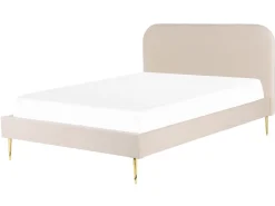 Seng Velour FLAYAT 160 x 200 cm Lys Beige