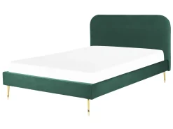Seng Velour FLAYAT 140 x 200 cm Smaragdgrøn
