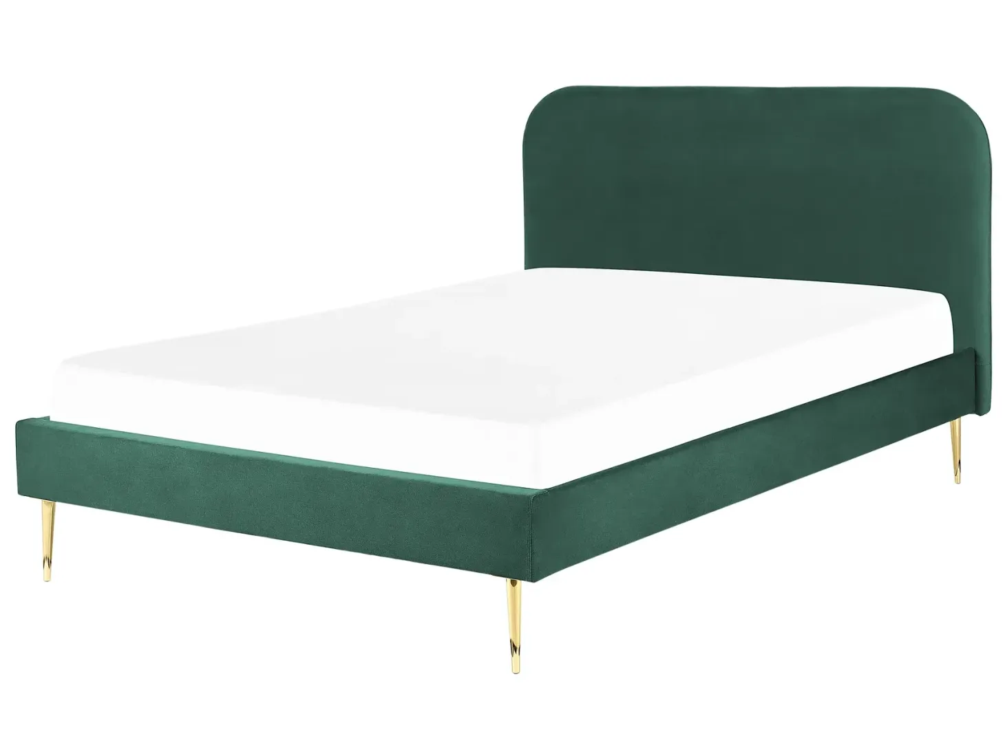 Seng Velour FLAYAT 140 x 200 cm Smaragdgrøn