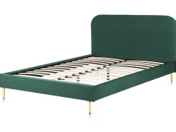 Seng Velour FLAYAT 140 x 200 cm Smaragdgrøn