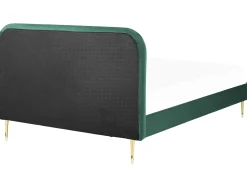 Seng Velour FLAYAT 140 x 200 cm Smaragdgrøn