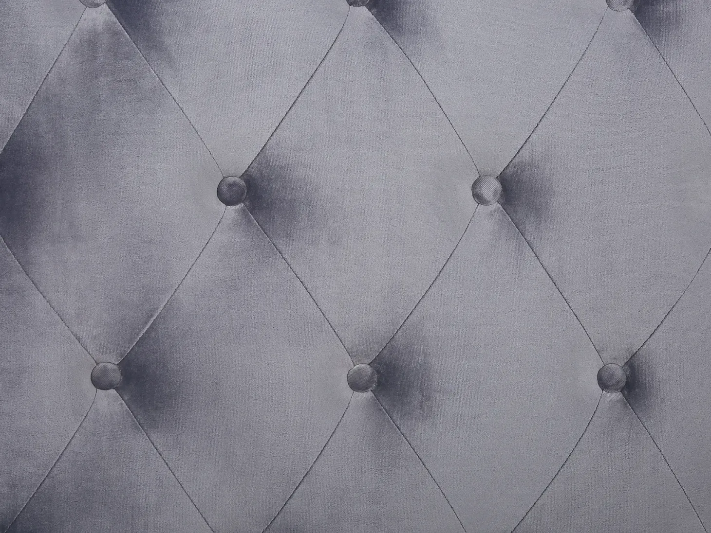 Seng Velour FORBACH 180 x 200 cm Grå