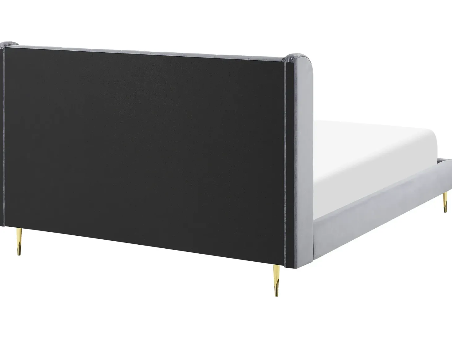 Seng Velour FORBACH 180 x 200 cm Grå