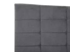Seng Velour LANNION 180 x 200 cm Mørkegrå