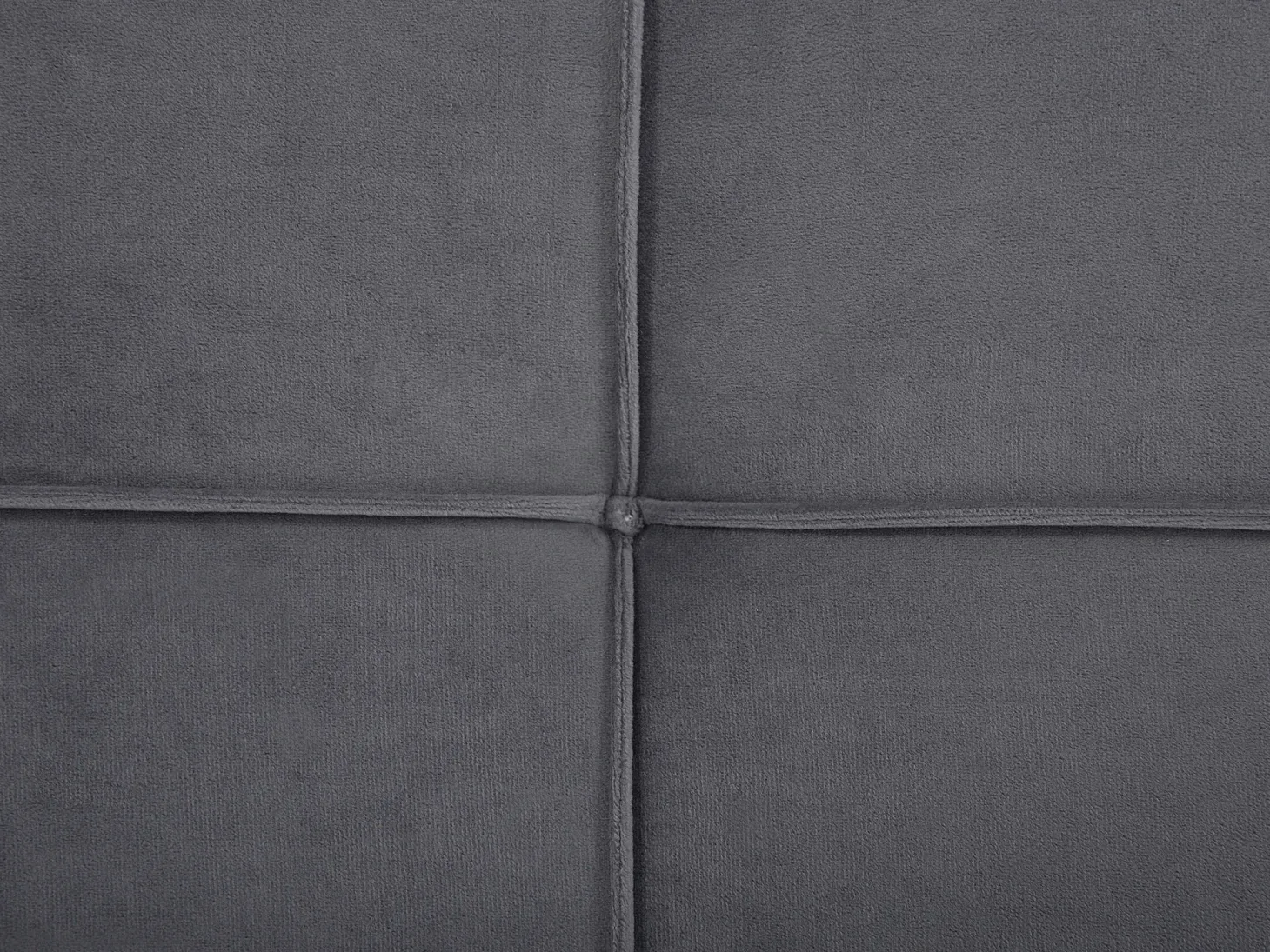 Seng Velour LANNION 180 x 200 cm Mørkegrå