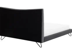 Seng Velour LANNION 180 x 200 cm Mørkegrå