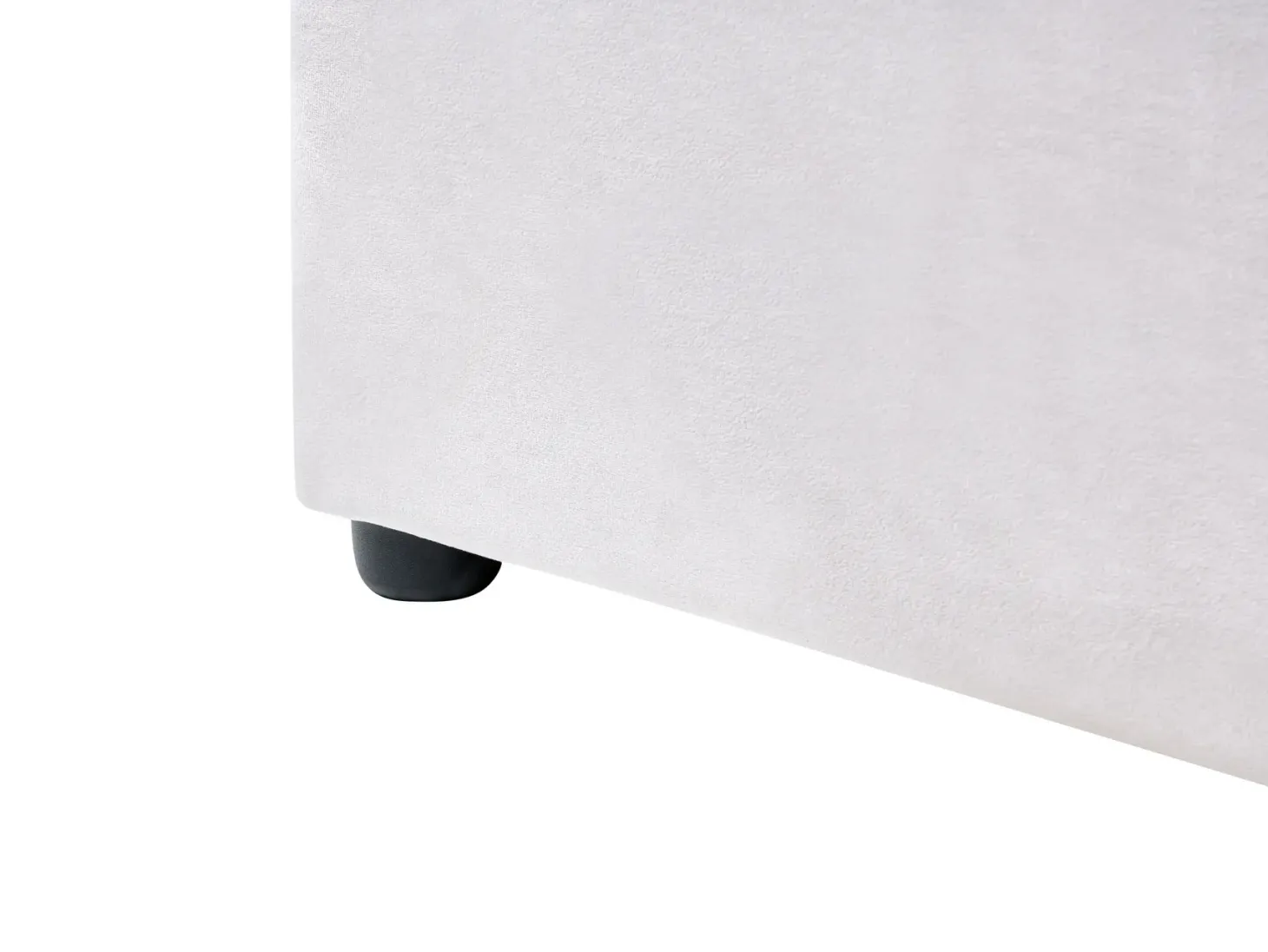 Seng Velour LAVAUR 180 x 200 cm Cremehvid
