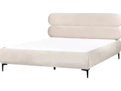 Seng Velour LESSAY 180 x 200 cm Lys Beige