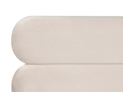 Seng Velour LESSAY 180 x 200 cm Lys Beige
