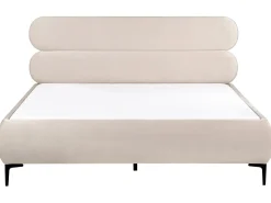 Seng Velour LESSAY 180 x 200 cm Lys Beige