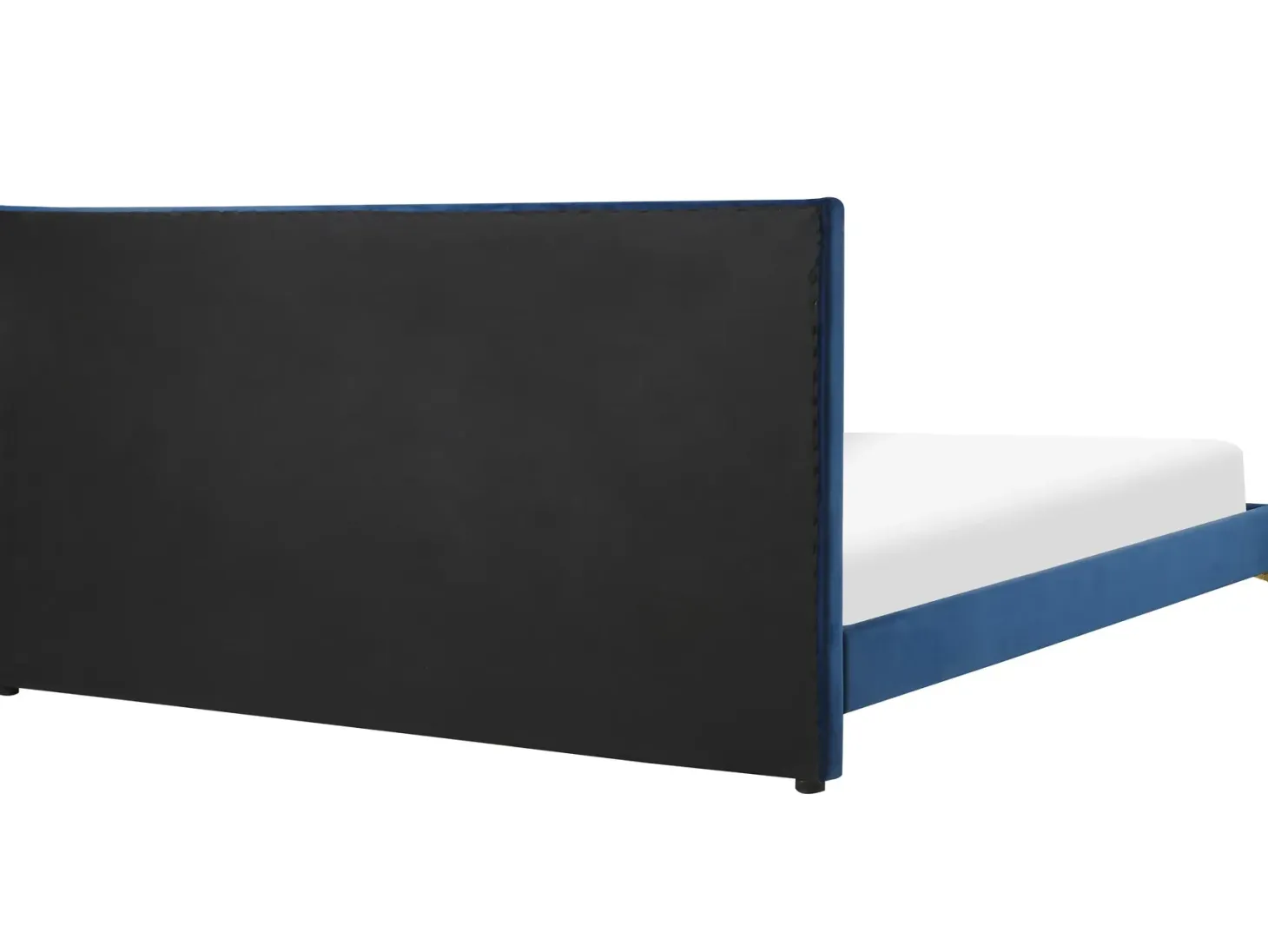 Seng Velour LIMOUX 180 x 200 cm Navy Blå
