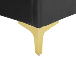Seng Velour LIMOUX 180 x 200 cm Sort