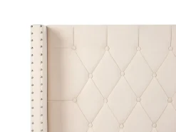 Seng Velour LUBBON 180 x 200 cm Cremehvid