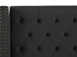 Seng Velour LUBBON 160 x 200 cm Sort