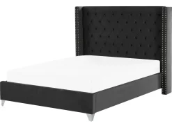 Seng Velour LUBBON 160 x 200 cm Sort