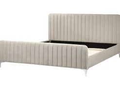 Seng Velour LUNAN 180 x 200 cm Brungrå