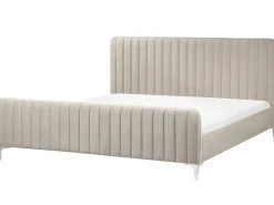 Seng Velour LUNAN 180 x 200 cm Brungrå