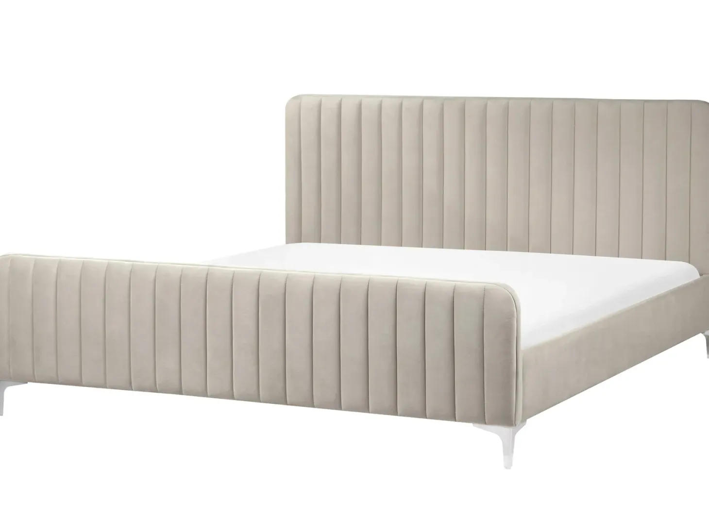 Seng Velour LUNAN 180 x 200 cm Brungrå