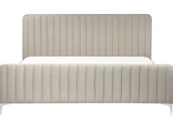 Seng Velour LUNAN 180 x 200 cm Brungrå