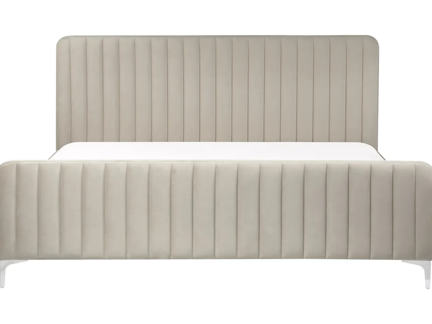 Seng Velour LUNAN 180 x 200 cm Brungrå