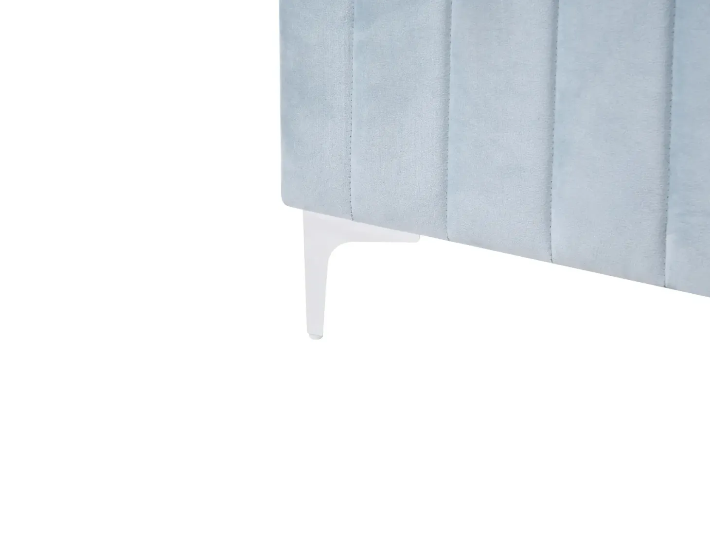 Seng Velour LUNAN 180 x 200 cm Himmelblå