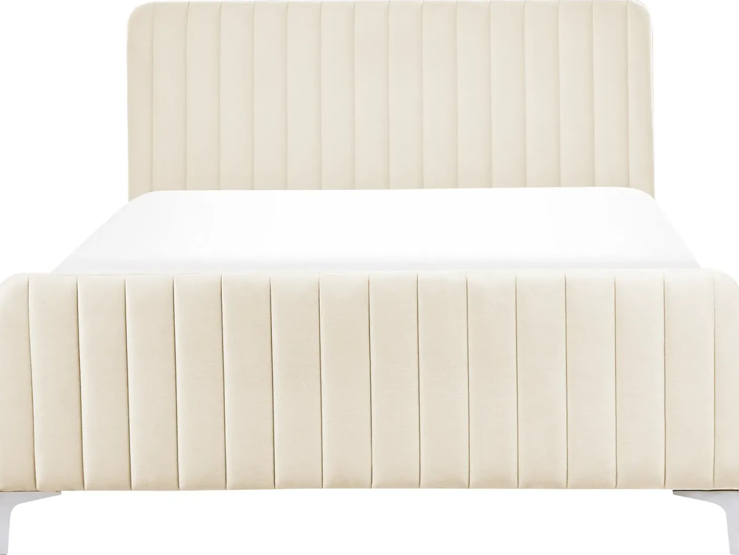 Seng Velour LUNAN 140 x 200 cm Lys Beige