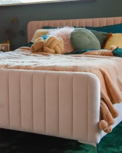 Seng Velour LUNAN 180 x 200 cm Pastellrosa