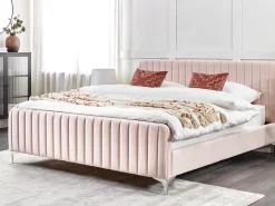Seng Velour LUNAN 180 x 200 cm Pastellrosa
