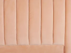 Seng Velour MARVILLE 180 x 200 cm Ferskenagtig lyserød
