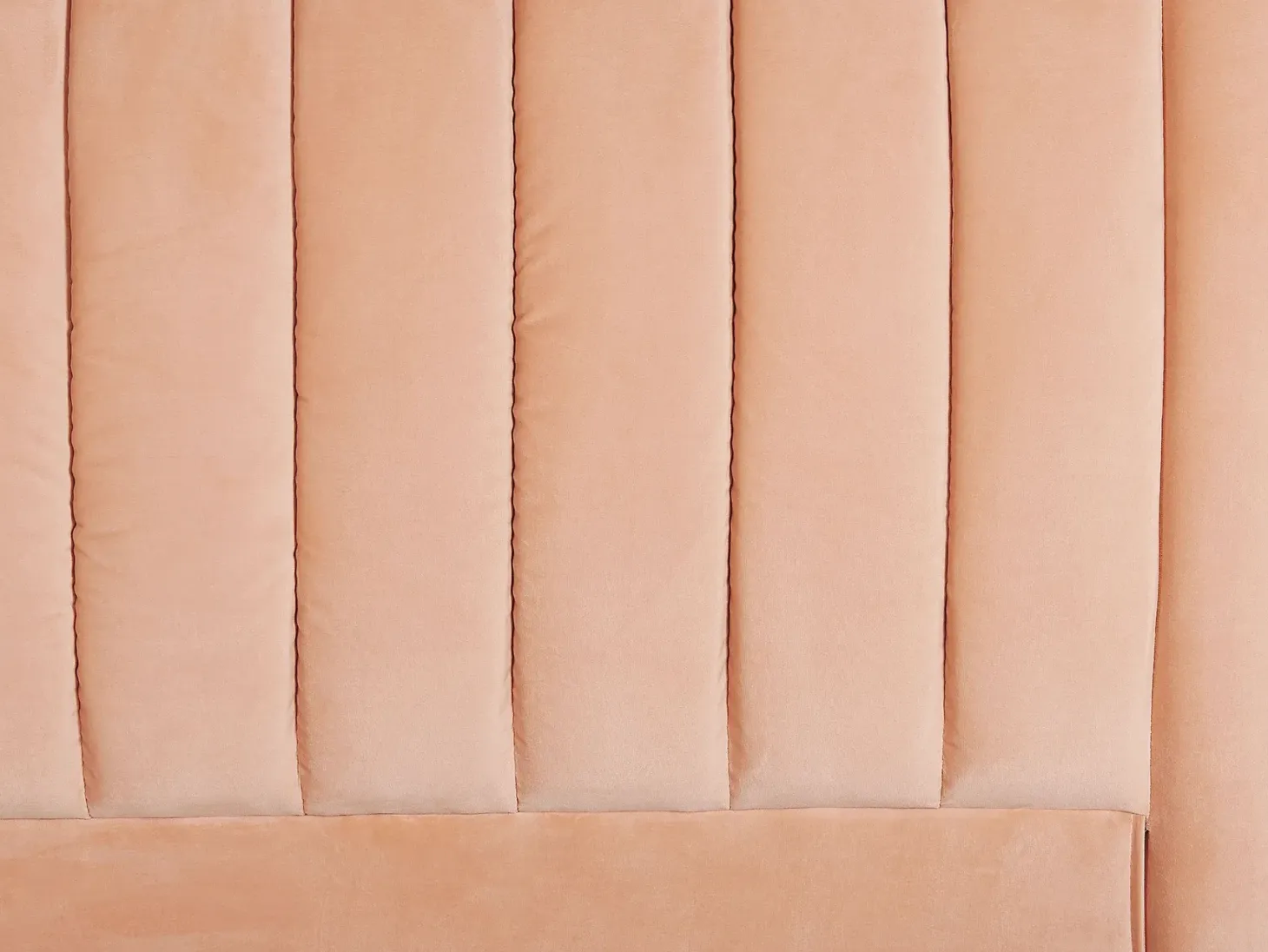 Seng Velour MARVILLE 180 x 200 cm Ferskenagtig lyserød