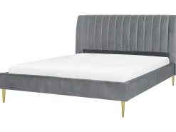 Seng Velour MARVILLE 180 x 200 cm Grå