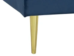 Seng Velour MARVILLE 180 x 200 cm Navy Blå