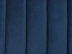 Seng Velour MARVILLE 180 x 200 cm Navy Blå