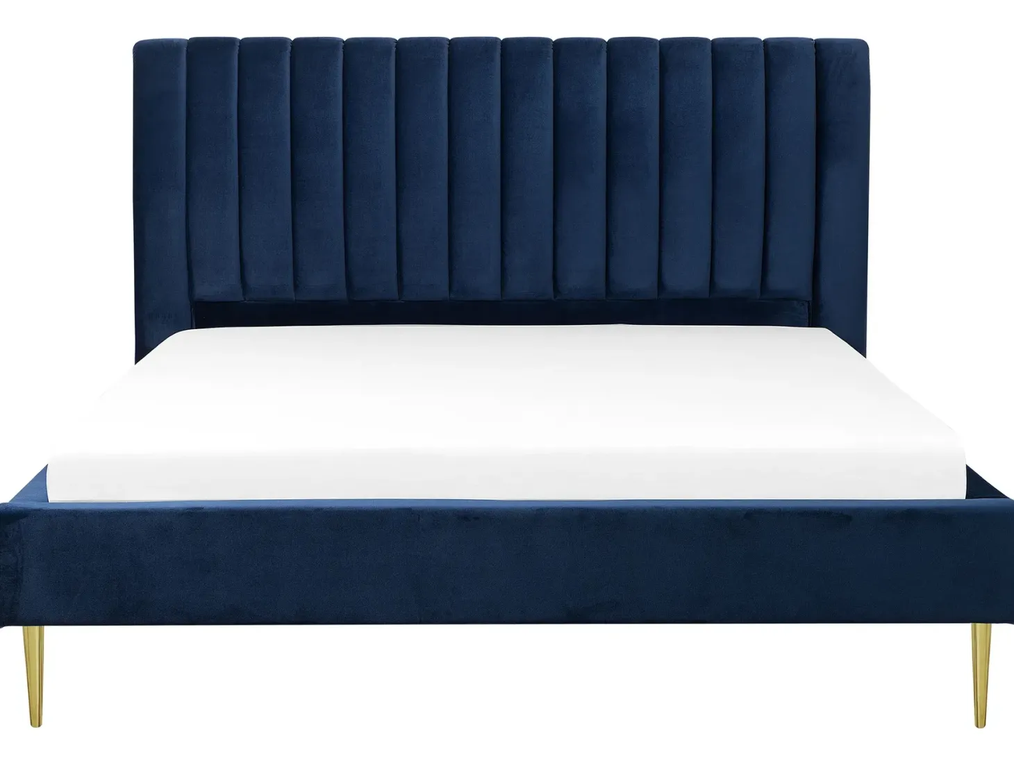 Seng Velour MARVILLE 180 x 200 cm Navy Blå