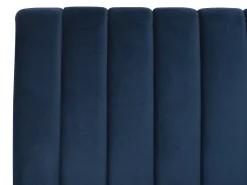 Seng Velour MARVILLE 180 x 200 cm Navy Blå