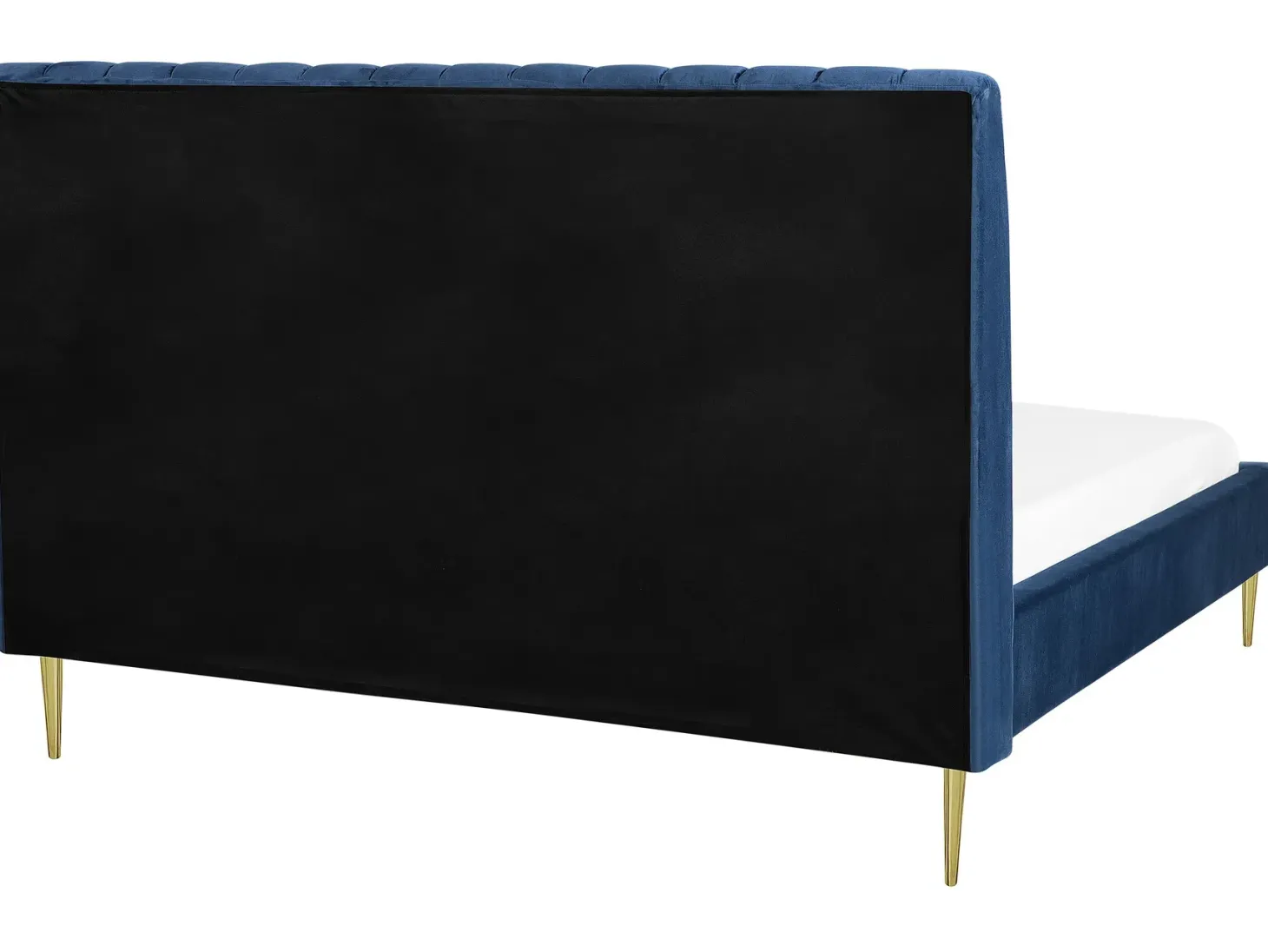 Seng Velour MARVILLE 180 x 200 cm Navy Blå