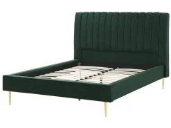 Seng Velour MARVILLE 140 x 200 cm Smaragdgrøn