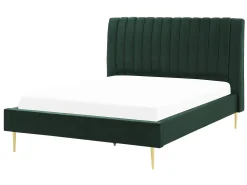 Seng Velour MARVILLE 140 x 200 cm Smaragdgrøn