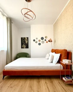 Seng Velour MELLE 160 x 200 cm Orange