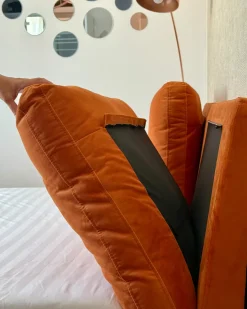 Seng Velour MELLE 160 x 200 cm Orange