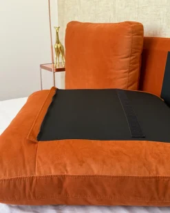 Seng Velour MELLE 160 x 200 cm Orange