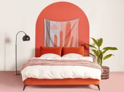 Seng Velour MELLE 160 x 200 cm Orange