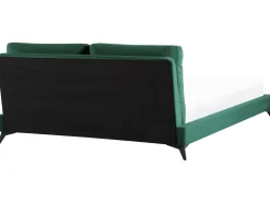 Seng Velour MELLE 180 x 200 cm Smaragdgrøn