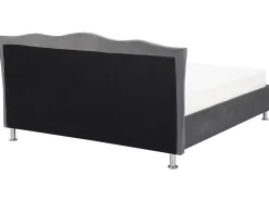 Seng Velour METZ 180 x 200 cm Mørkegrå
